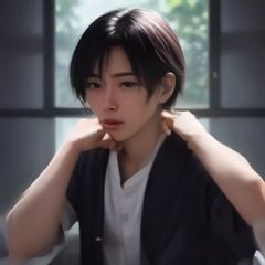 数据编辑陈一凡，男性，带耳机，面对电脑屏幕，屏幕显示数据图表